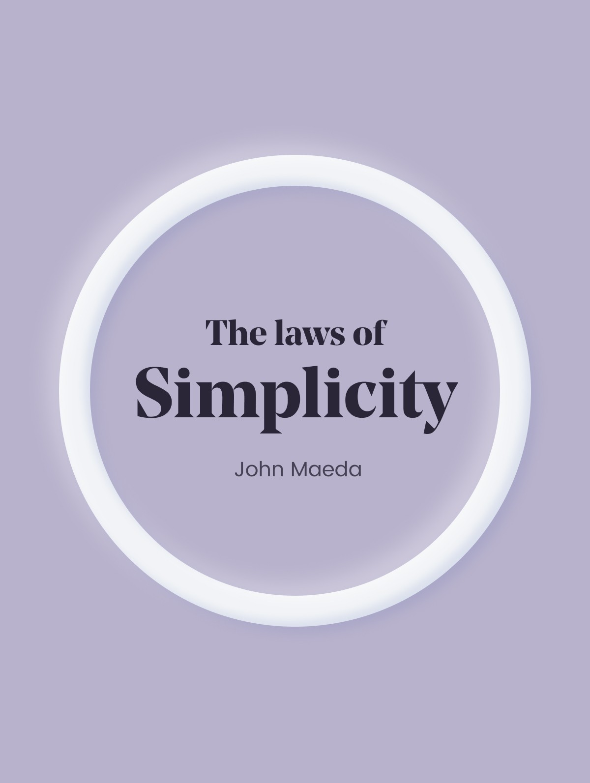 book cover the law of simplicity