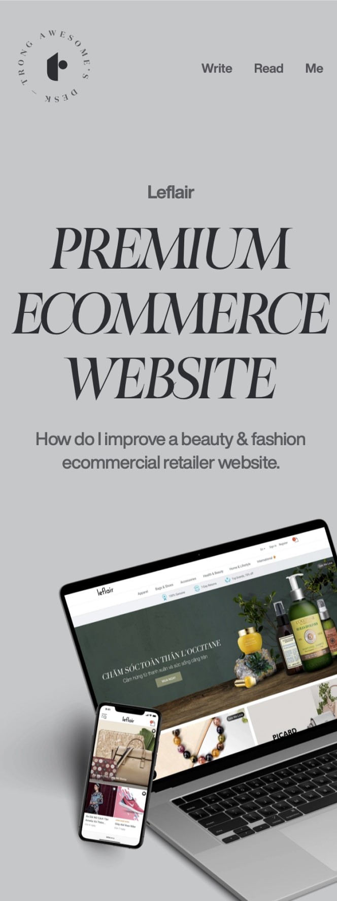 premium ecommerce website mobile